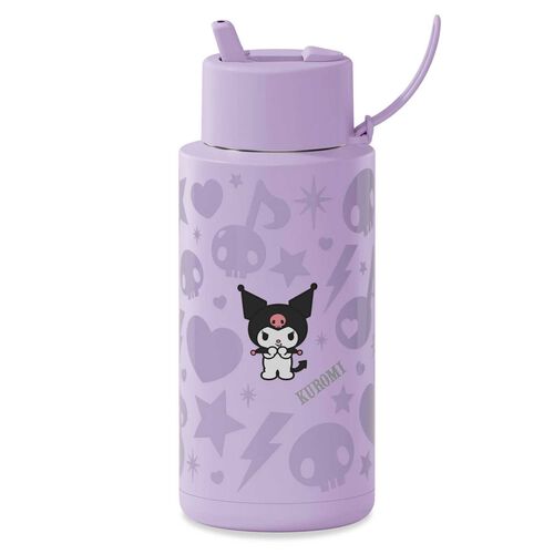 frank green 34oz Ceramic Bottle with Flip Straw Lid Kuromi